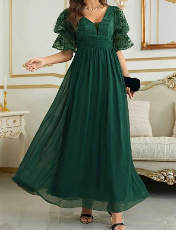 Rochie lunga UNITHORSE, verde Verde