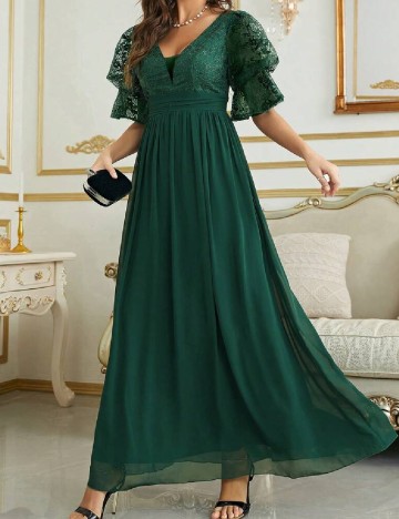 Rochie lunga UNITHORSE, verde