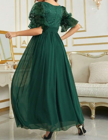 Rochie lunga UNITHORSE, verde Verde