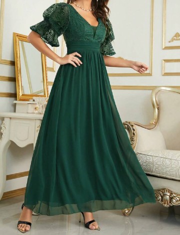 Rochie lunga UNITHORSE, verde