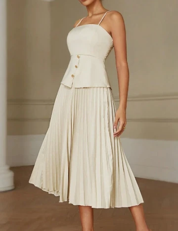 Rochie medie SHEIN, crem