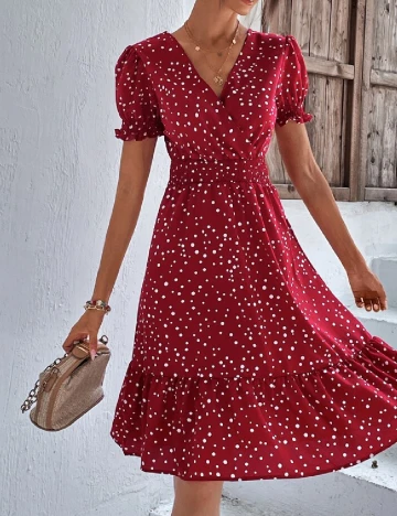 Rochie scurta SHEIN, rosu