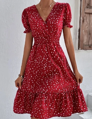 Rochie scurta SHEIN, rosu