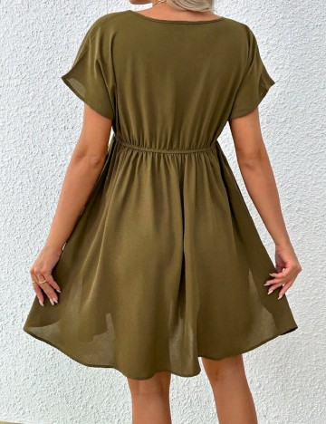 Rochie scurta SHEIN Maternity, kaki