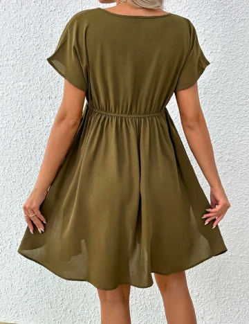 Rochie scurta SHEIN Maternity, kaki