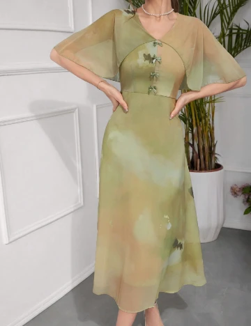 Rochie medie SHEIN, verde