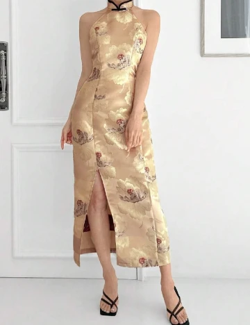 Rochie lunga SHEIN, crem