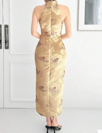 Rochie lunga SHEIN, crem