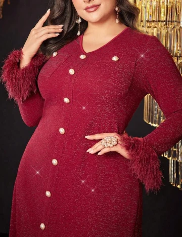 Rochie lunga SHEIN CURVE, rosu