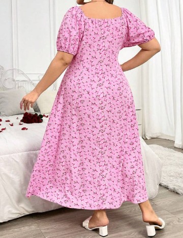 Rochie medie SHEIN CURVE, roz