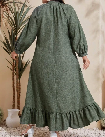 Rochie lunga SHEIN CURVE, verde