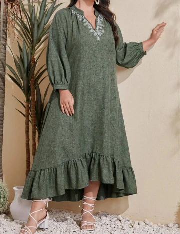 Rochie lunga SHEIN CURVE, verde
