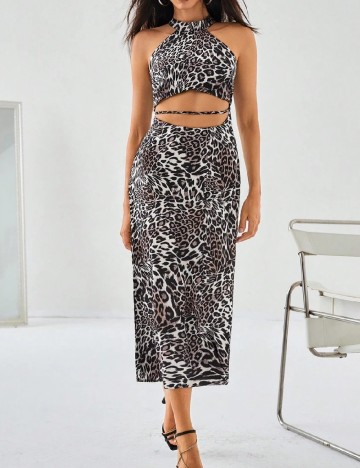 Rochie lunga SHEIN, animal print