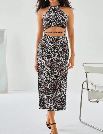 Rochie lunga SHEIN, animal print