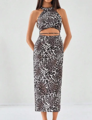 Rochie lunga SHEIN, animal print