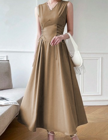 Rochie lunga SHEIN, maro