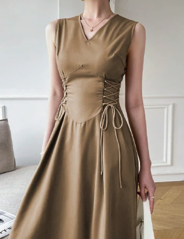 Rochie lunga SHEIN, maro