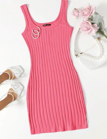 Rochie scurta SHEIN, roz