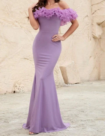 Rochie lunga Faeriesty, mov