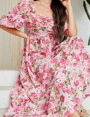 Rochie medie SHEIN, roz