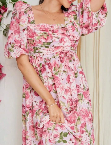 Rochie medie SHEIN, roz