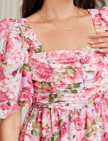 Rochie medie SHEIN, roz