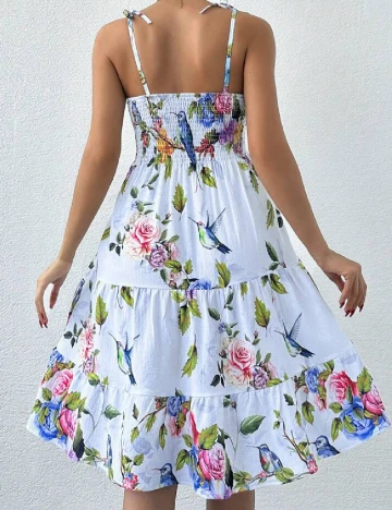 Rochie scurta SHEIN, floral print