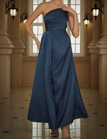 Rochie lunga Eilly Bazar, albastru