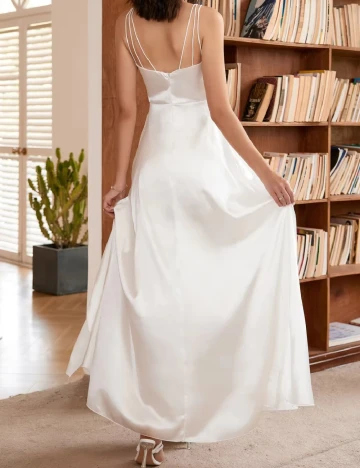 Rochie lunga SHEIN, alb Alb