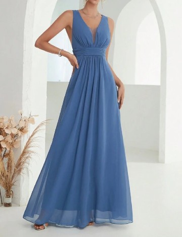 Rochie lunga Mgiacy, albastru