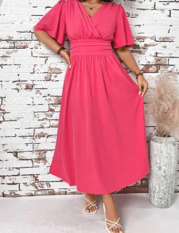 Rochie lunga SHEIN CURVE, roz