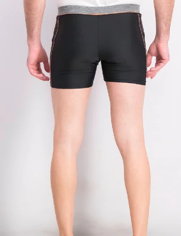 Short de baie Reserved, negru