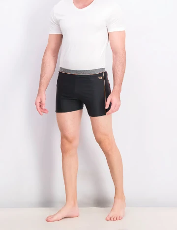 Short de baie Reserved, negru