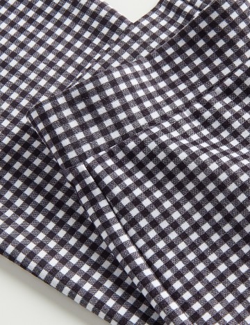 Pantaloni Reserved, alb/negru