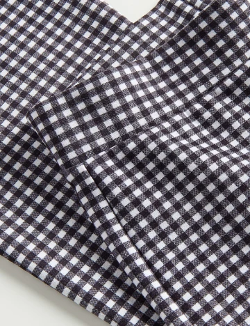 Pantaloni Reserved, alb/negru