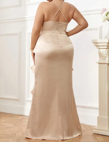 Rochie lunga SHEIN CURVE, crem
