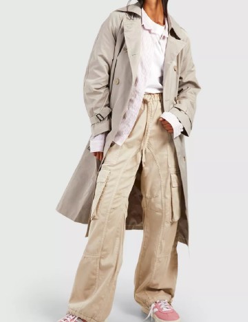 
						Trench Boohoo, gri