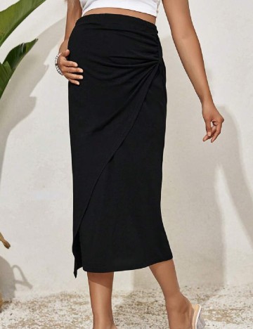 Fusta SHEIN Maternity, negru