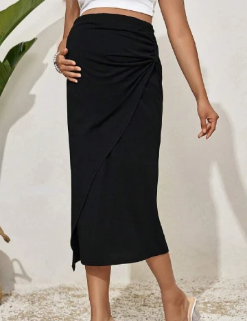 Fusta SHEIN Maternity, negru