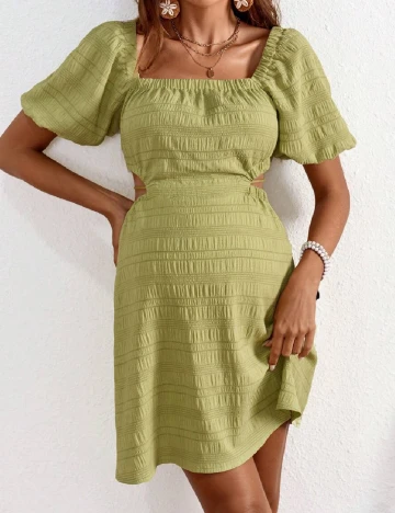 Rochie scurta SHEIN Maternity, verde