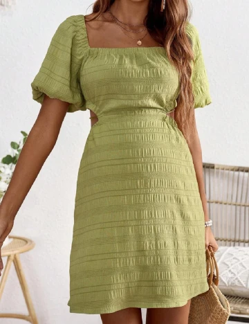 Rochie scurta SHEIN Maternity, verde