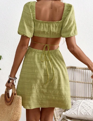 Rochie scurta SHEIN Maternity, verde