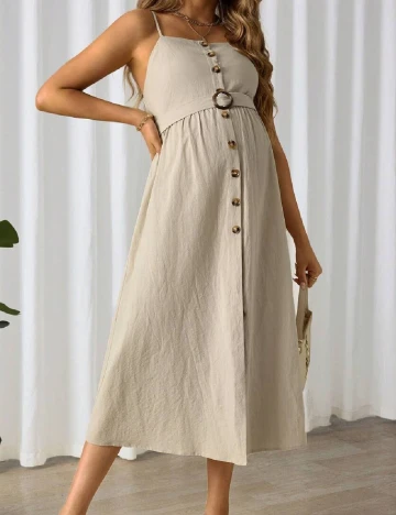 Rochie medie SHEIN Maternity, bej