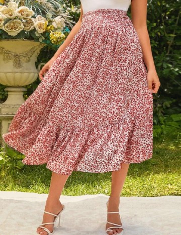 Fusta SHEIN Maternity, floral print