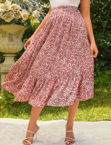 Fusta SHEIN Maternity, floral print