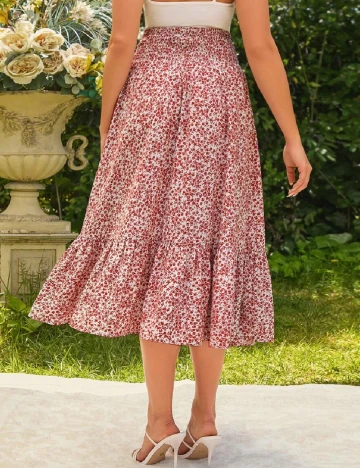 Fusta SHEIN Maternity, floral print
