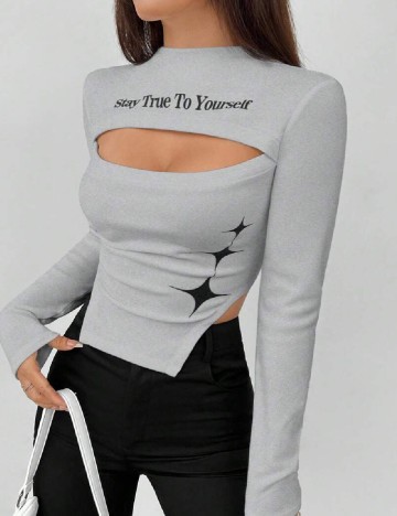 Top SHEIN, gri
