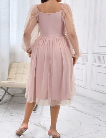 Rochie medie SHEIN CURVE, roz