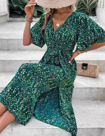 Rochie medie SHEIN, verde