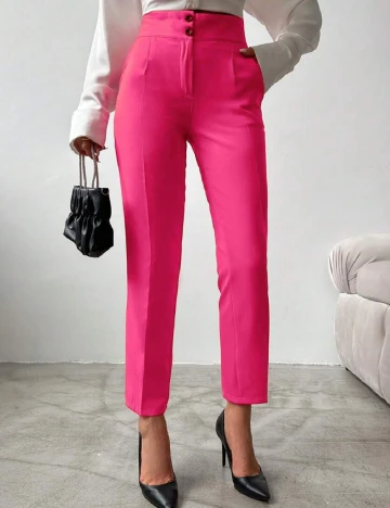 Pantaloni SHEIN, roz
